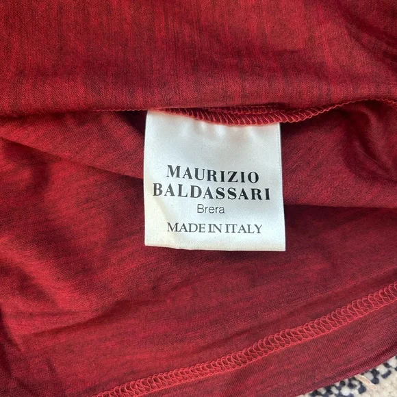MAURIZIO BALDASSARI TECHMERINO SHORT SLEEVE T-SHIRT - ITALIAN MERINO WOOL - NWT - Picture 14 of 15
